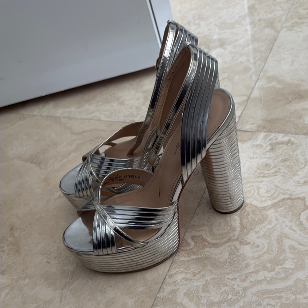 Silver Platform Heels